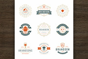 36 Restaurant Logos and Badges, a Branding & Logo Template by Vasya Kobelev (Thumbnail 6 of 20)