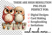 Spring Couple Owl Clipar, an Illustration by Daily.Designs (Thumbnail 2 of 7)