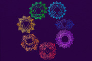 Watercolor chakra clipart, an Object Graphic by SweetRenieDesigns (Thumbnail 2 of 6)