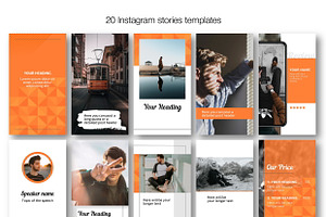 Orange CANVA Instagram Template N51