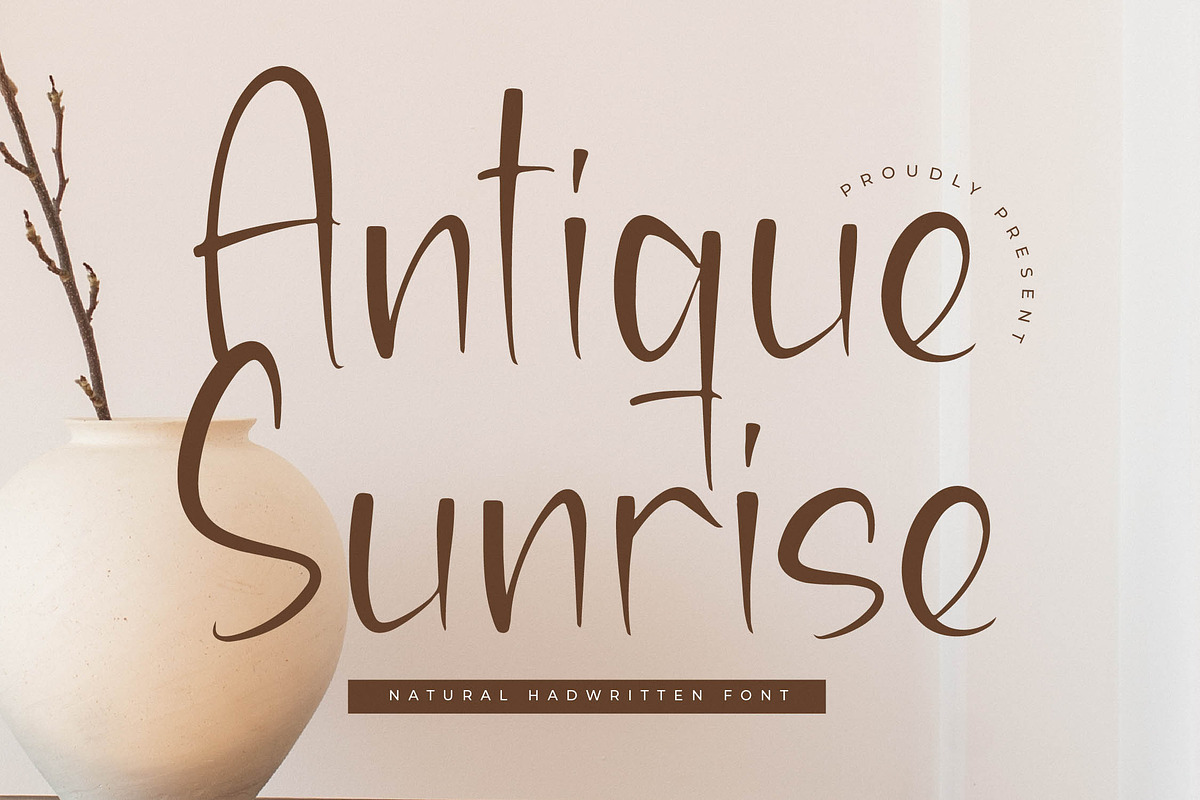 Antique Sunrise, a Handwritten Font by Integritype Studio (Photo 1 of 15)