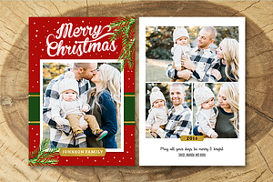 Christmas Card Template 018