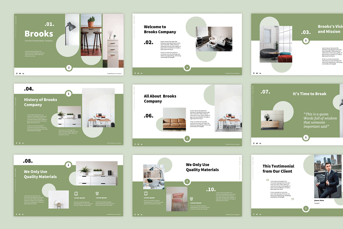 Furniture Bundle Templates, a Presentation Template by deTheme (Photo 4 of 12)