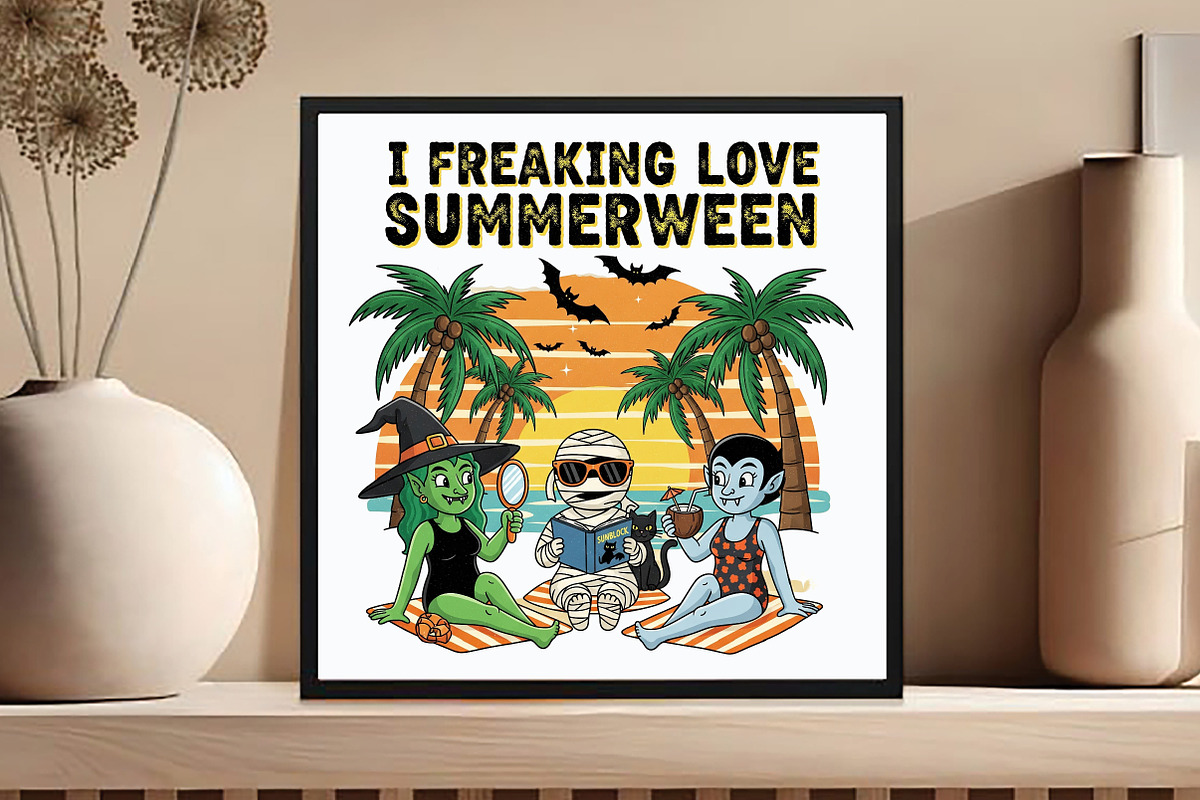 I Freaking Love Summerween PNG, an Illustration by DreamCafeArt (Photo 6 of 7)
