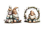Whimsical Easter Gnome Clipart, an Illustration by Dream Creation (Thumbnail 7 of 7)