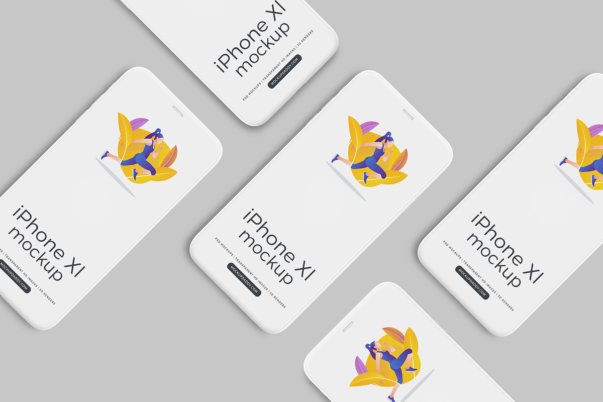Clay Responsive Devices Mockups, an iPhone Mockup by Mockupdaddy (Photo 12 of 53)
