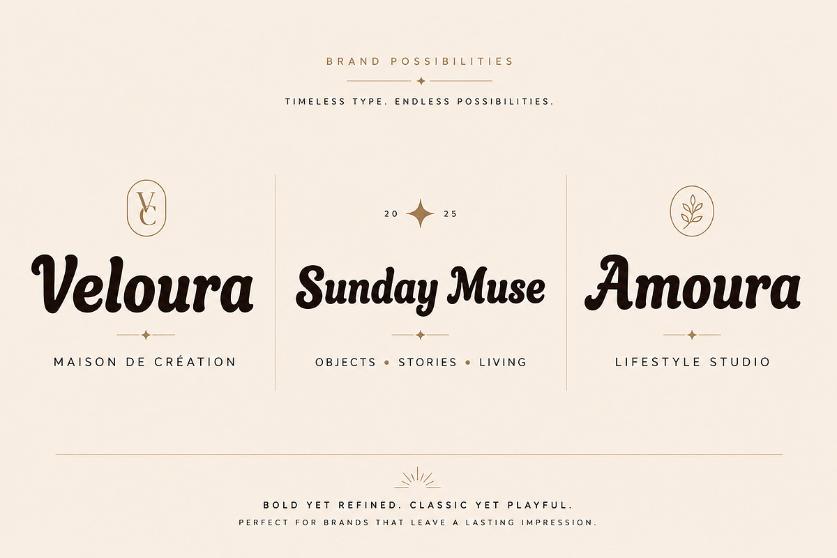 Velorys – Bold Retro Display Font, a Script Font by Wow Magic (Photo 4 of 6)
