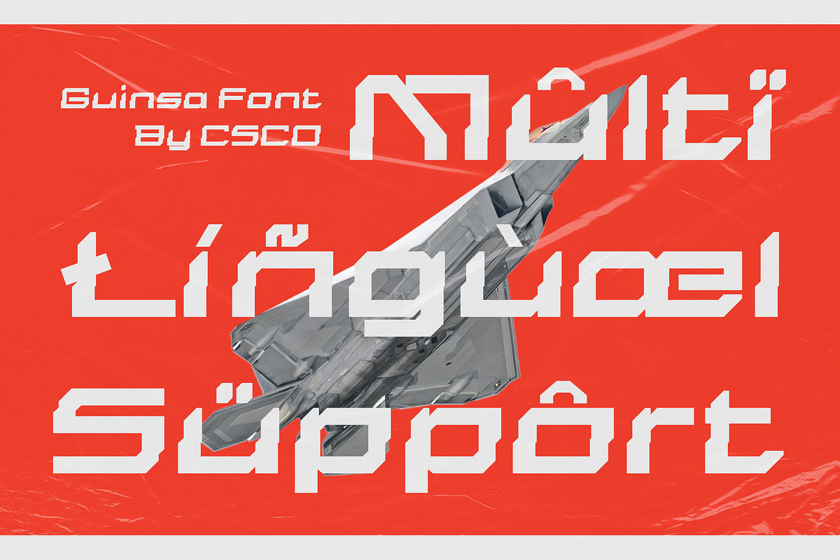 Guinsa – Futuristic Font, a Sans Serif Font by Craft Supply Co. (Photo 7 of 8)