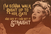 Opera Vintage Typeface, a Font by Cruzine (Thumbnail 3 of 5)