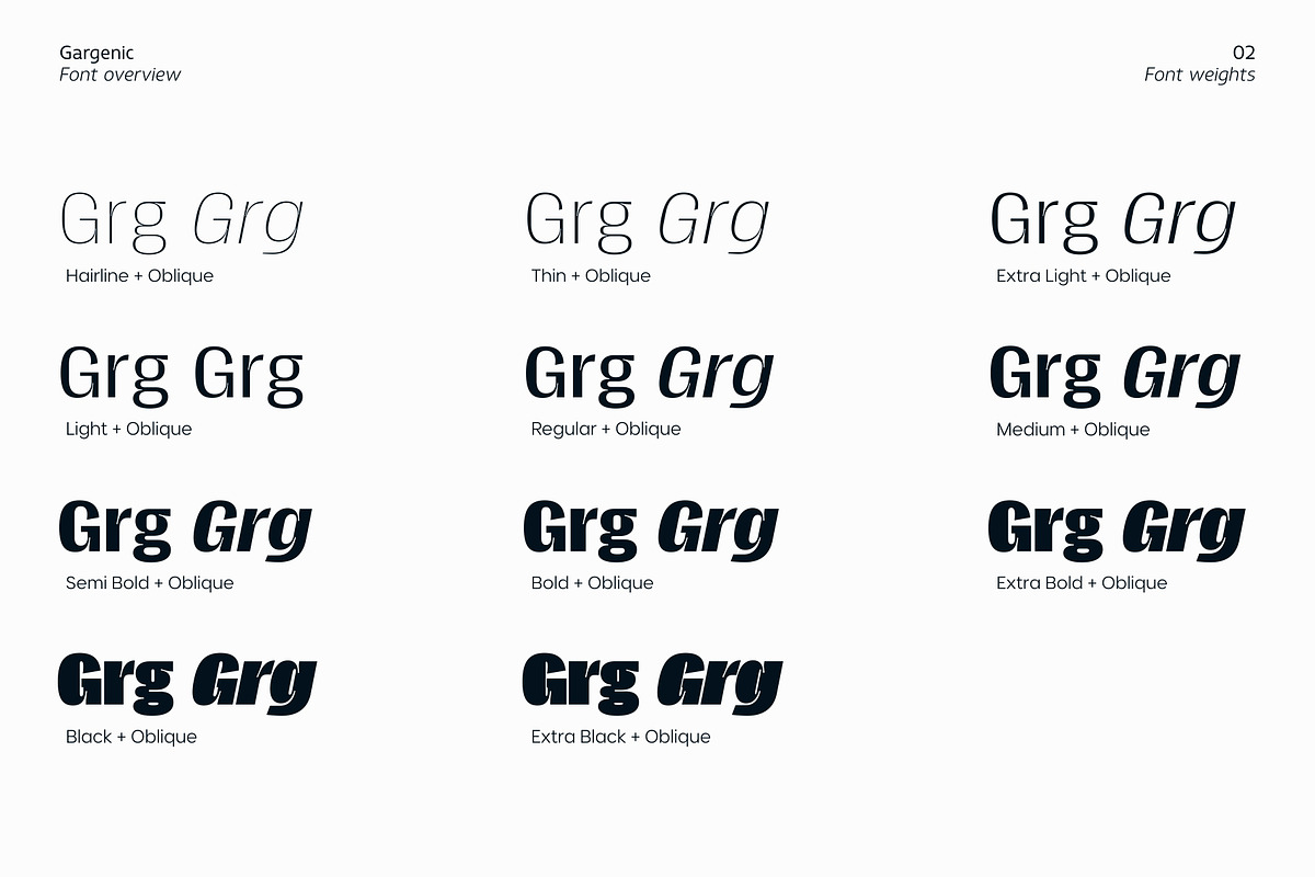 Gargenic, a Sans Serif Font by Zafara Studios (Photo 2 of 12)