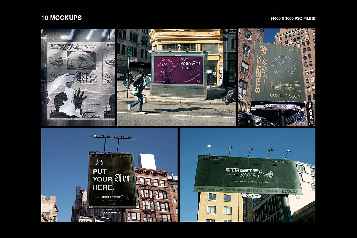 Street Smart Mockup pack, a Print Template by Design syndrome (Photo 2 of 5)