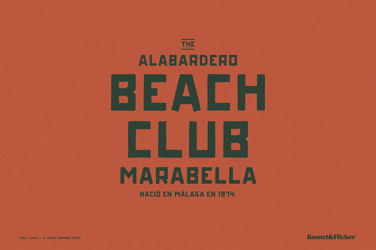 HELL CATS, a Sans Serif Font by Komet & Flicker (Photo 12 of 13)