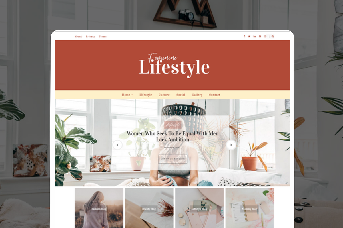 Feminine Pro WordPress Theme preview 2