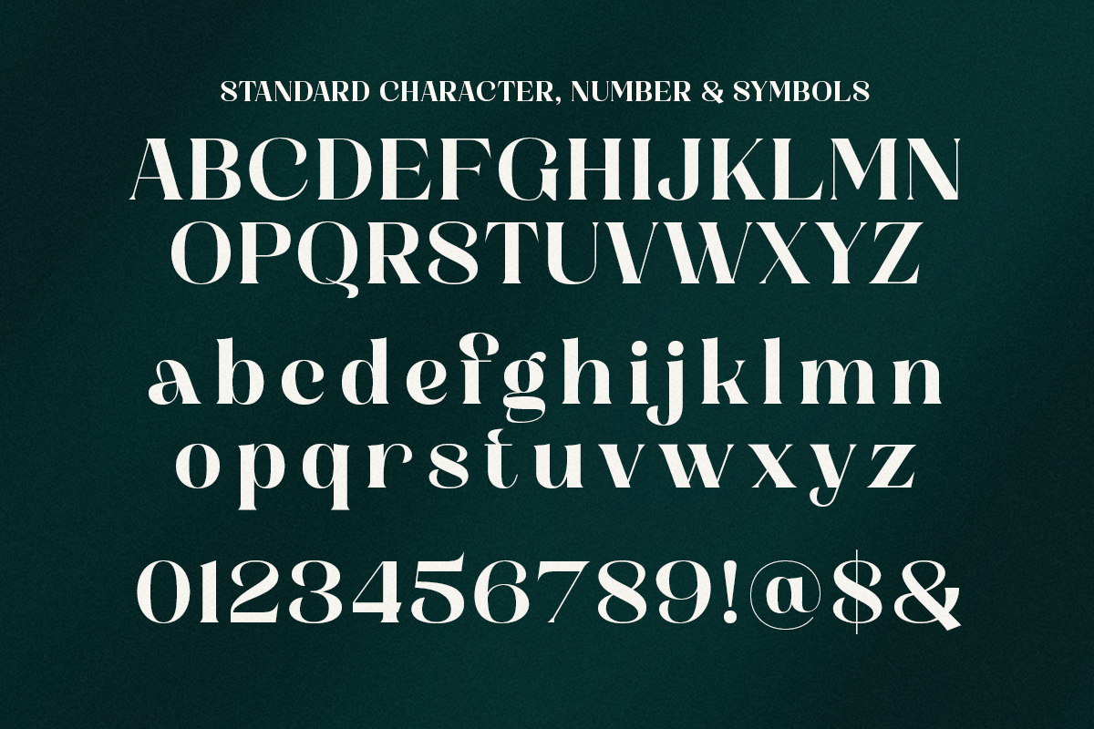 Rhedova - Modern Bold Luxury Serif, a Serif Font by Shakira Studio (Photo 10 of 10)