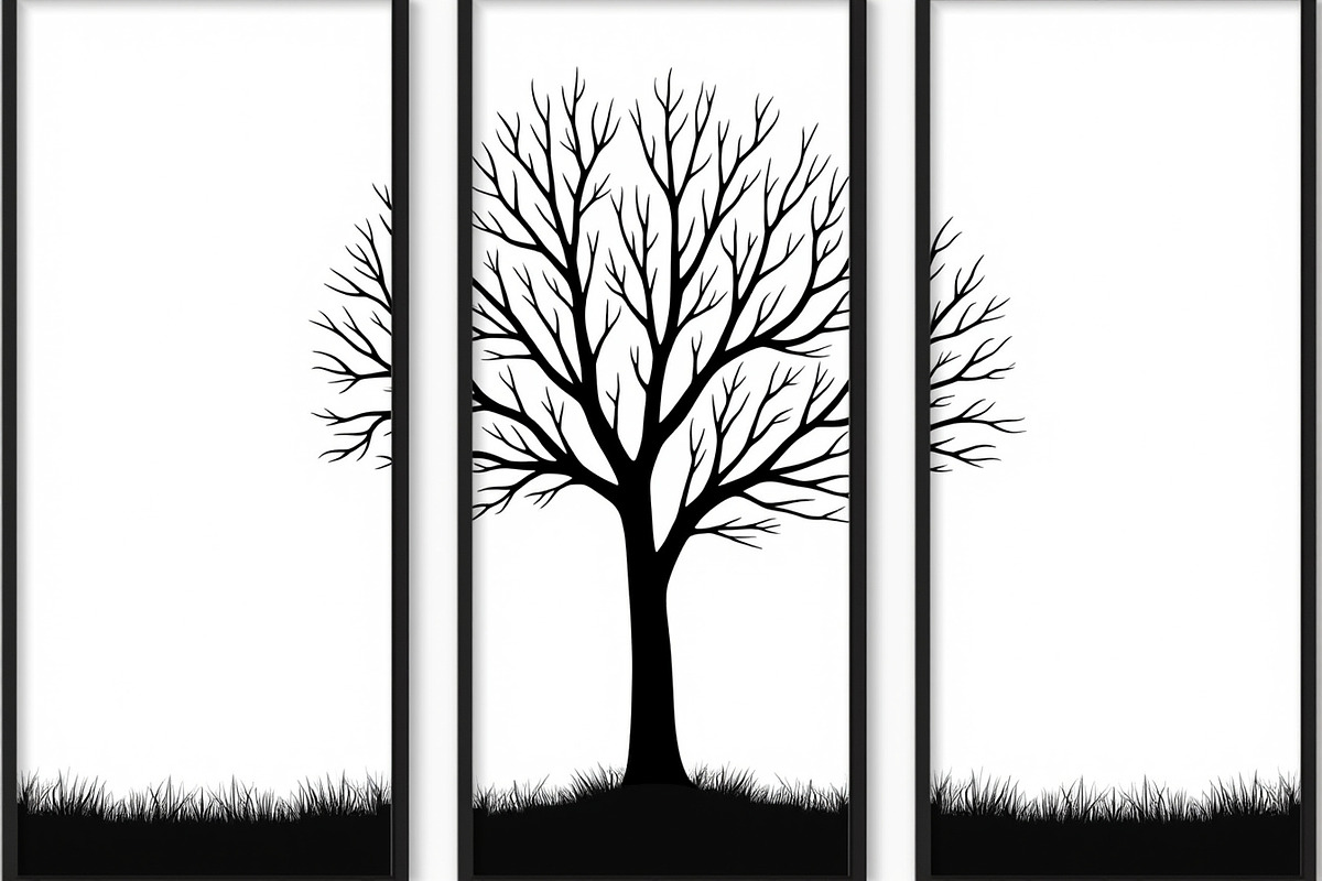 Multi-Panel Tree Silhouette Laser, a Graphic by balal (Photo 7 of 9)