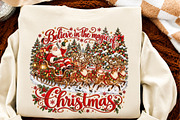 Retro Christmas Png, Santa, a Seasonal Illustration by Craft Nest (Thumbnail 6 of 6)