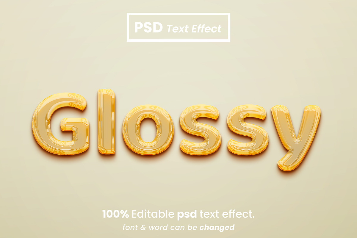 Gold Liquid 3D Text Effect Bundle, a Brushes & More by Zamans (Photo 7 of 10)