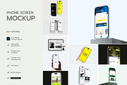 Premium iPhone Screen Mockup Bundle, an iPhone Mockup by graphypix (Thumbnail 3 of 14)