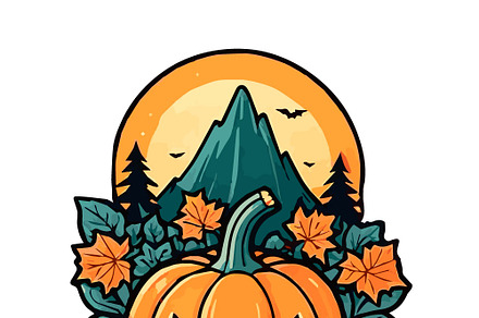 Bright juicy pumpkin