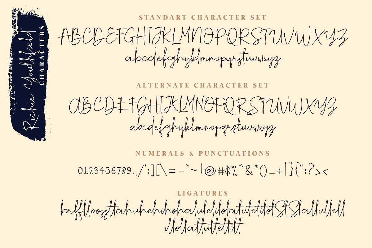 Richie Youthfield - Signature Font preview 7