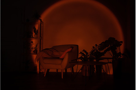 Home interiour, cozy chair with, an Abstract Photo by oksix