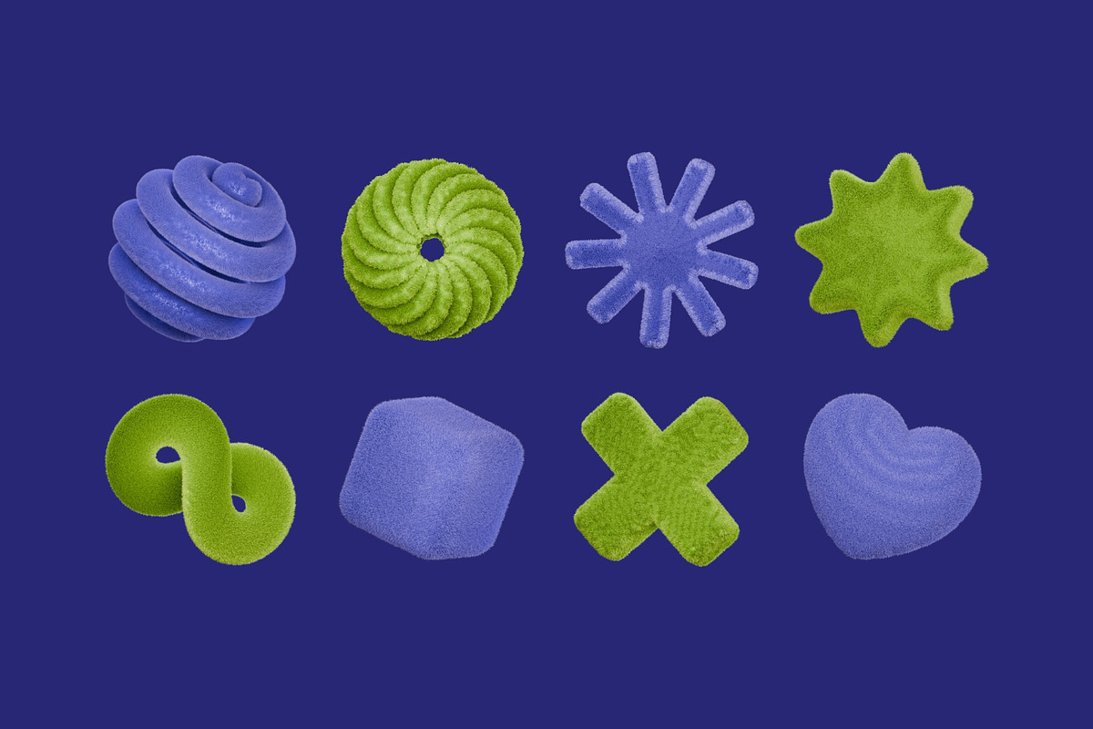 Abstract Fluffy 3D Illustration, an Object Illustration by graphicook (Photo 3 of 3)