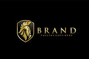 Golden Spartan Lion Crest Logo, a Branding & Logo Template by VectorCrow (Thumbnail 2 of 6)