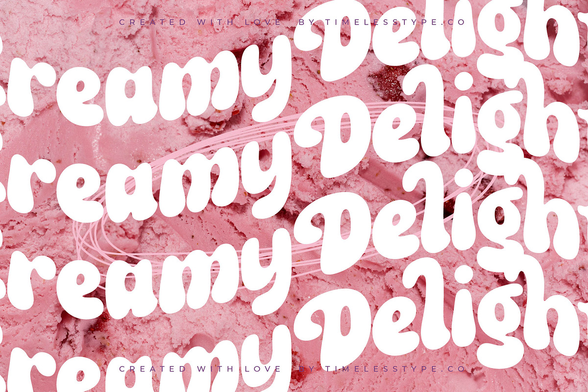 Fruity Candy Groovy Display Font, a Serif Font by timelesstype.co (Photo 4 of 20)