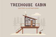 Treehouse Cabin, an Illustration by the cabin supply co (Thumbnail 1 of 3)