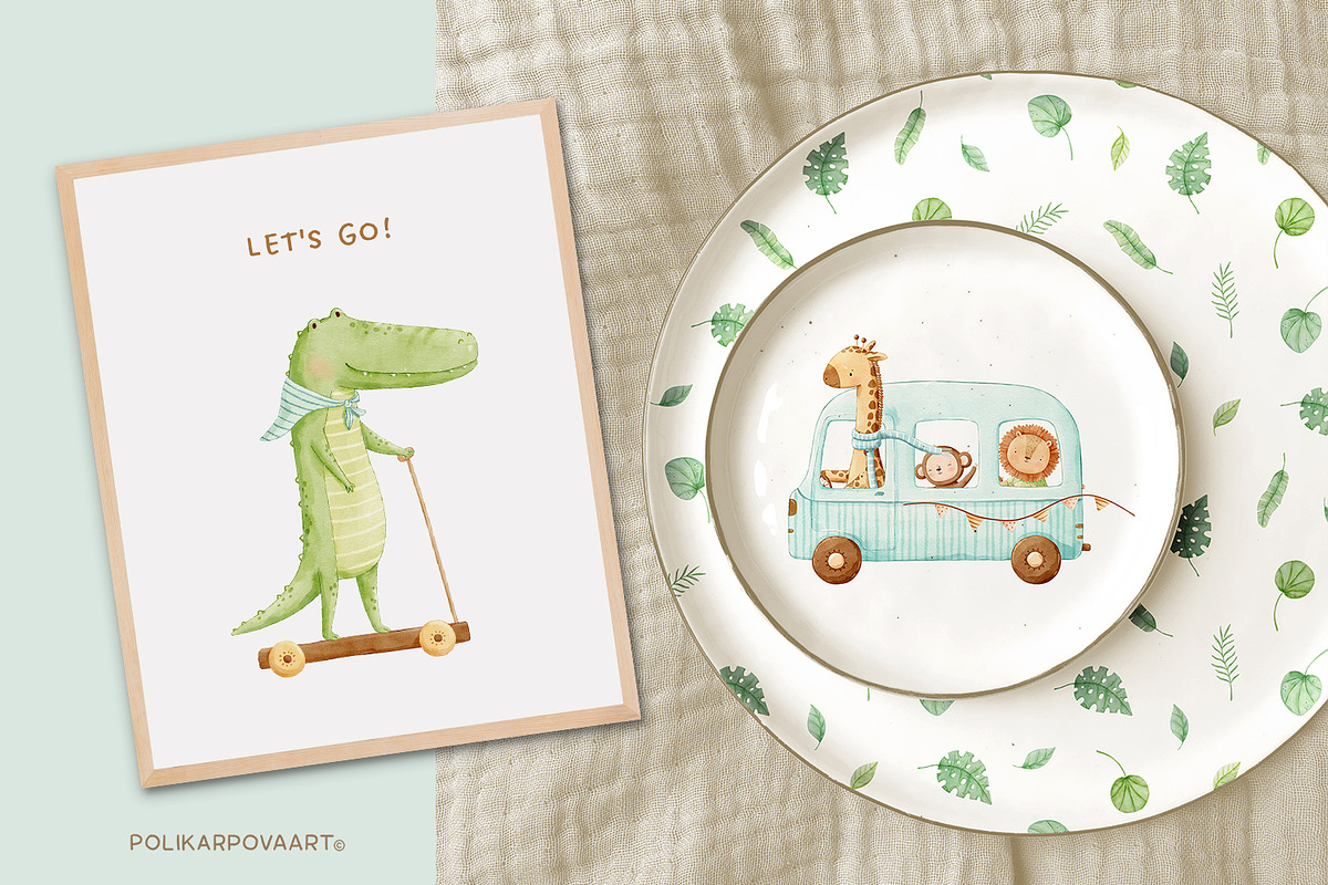 Safari Friends, adventures animals, an Animal Illustration by polikarpovaart (Photo 5 of 24)