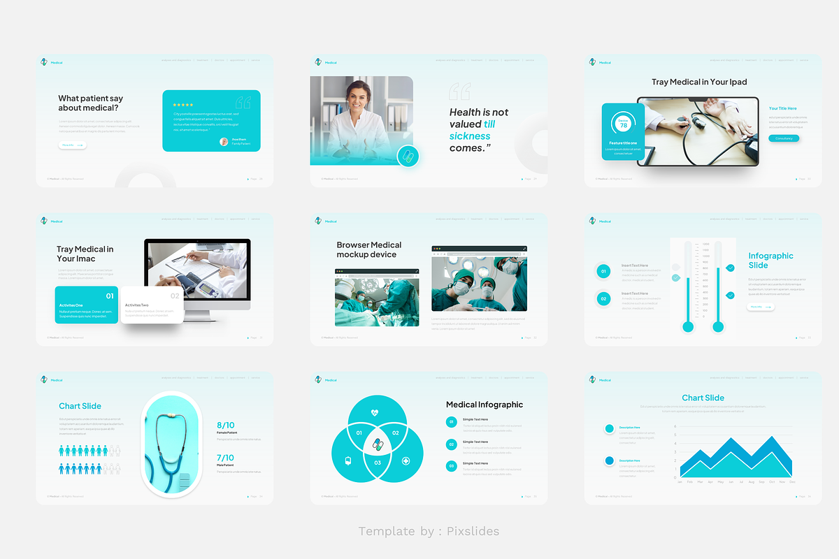 Hospital and Health Care PowerPoint, a Presentation Template by Pixslides (Photo 5 of 5)