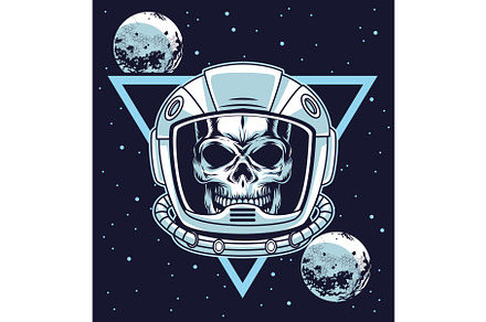 astronaut skull helmet, an Object Graphic by studiogstock
