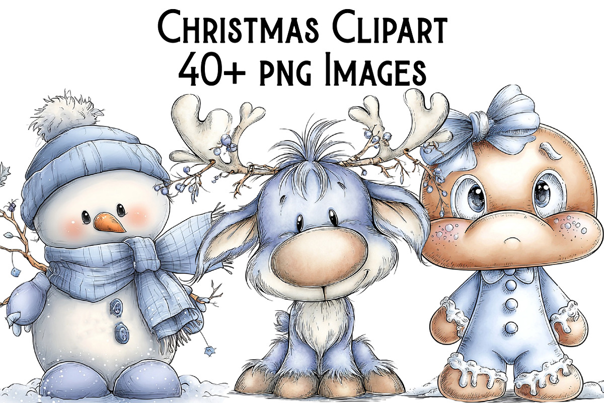 Christmas Clipart Bundle, an Illustration by Pixels.Craft (Photo 1 of 6)