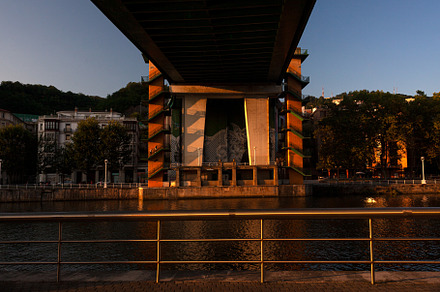 The La Salve bridge structure from below in Bilbao city, an Architecture Photo by Bepslabor