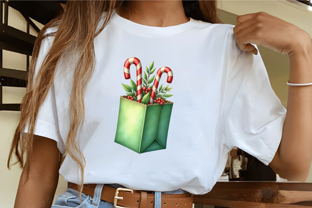 Santa’s Gift Bag Clipart, an Illustration by CrexoraLab (Photo 3 of 5)