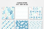 Summer Digital Paper, Under the Sea, a Pattern Graphic by Paper Starr Studio (Thumbnail 2 of 3)