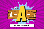 Browood Layered Comic Font, a Sans Serif Font by alit design (Thumbnail 4 of 10)