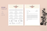 Water Color CV-Resume Tempalate *C, a Resume Template by Showy68 Template (Thumbnail 1 of 3)