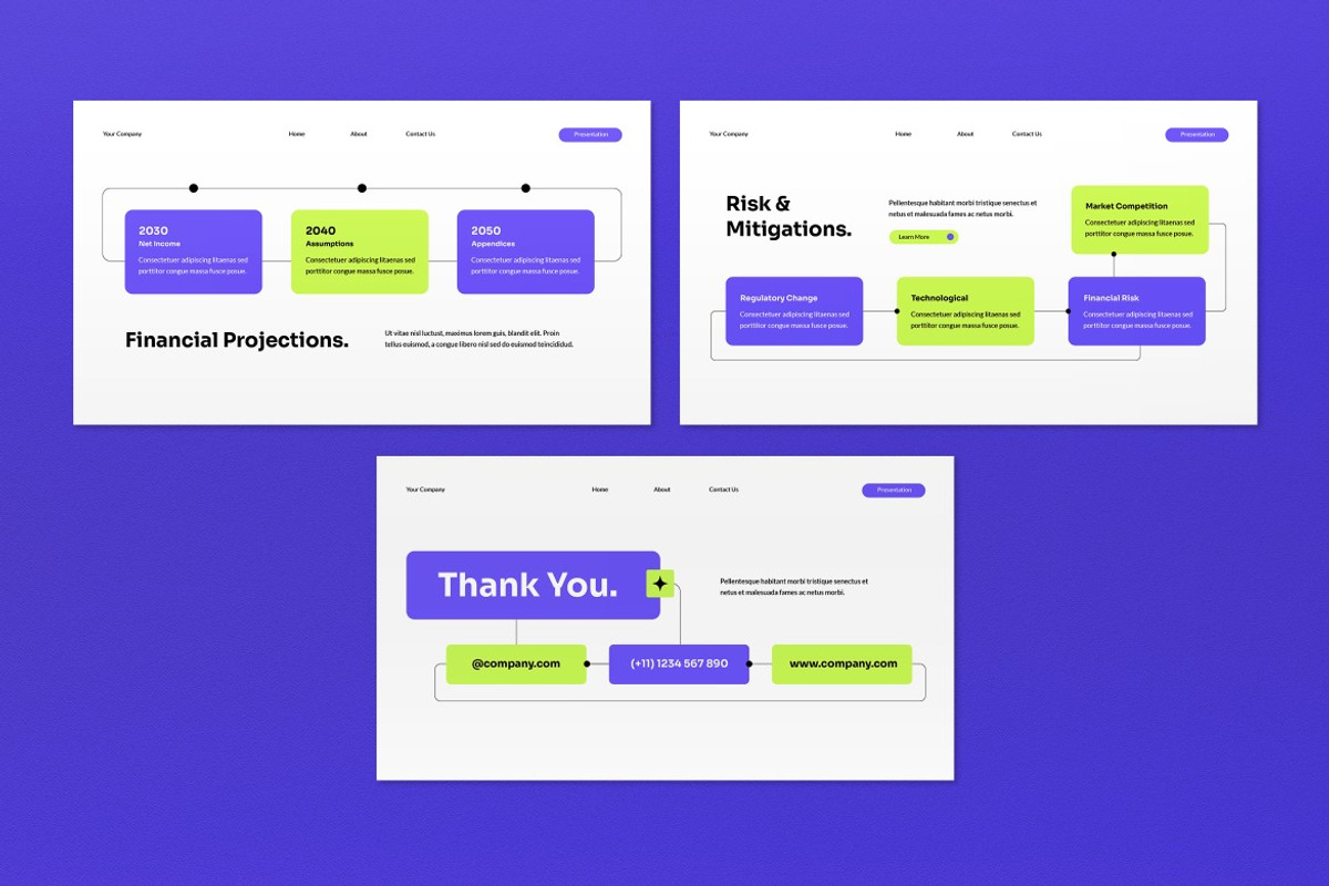 White Purple Pitch Deck Google Slide, a Presentation Template by graphicook (Photo 5 of 5)