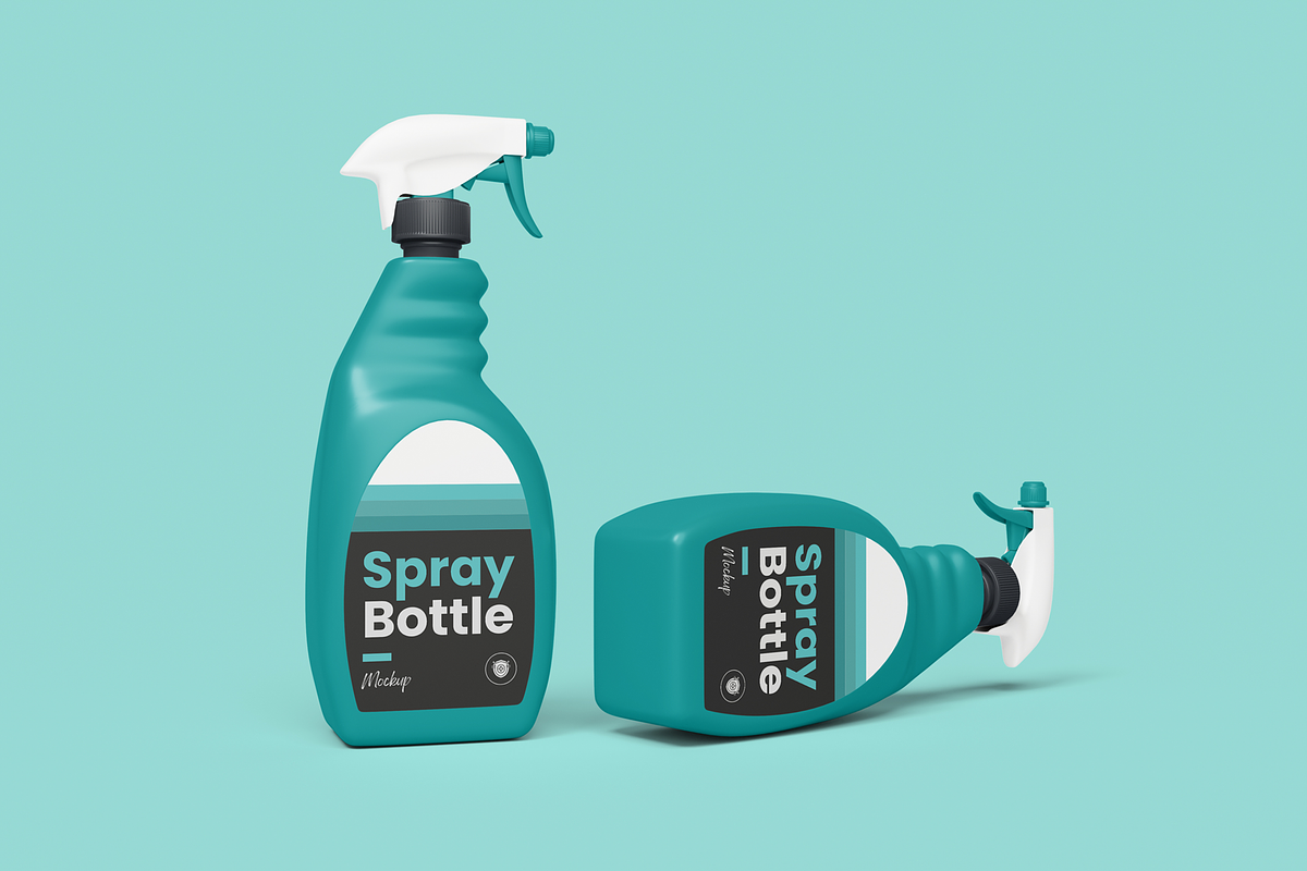 Spray Bottle Product Label Mockup, a Household Mockup by DSNA Mockup (Photo 4 of 5)