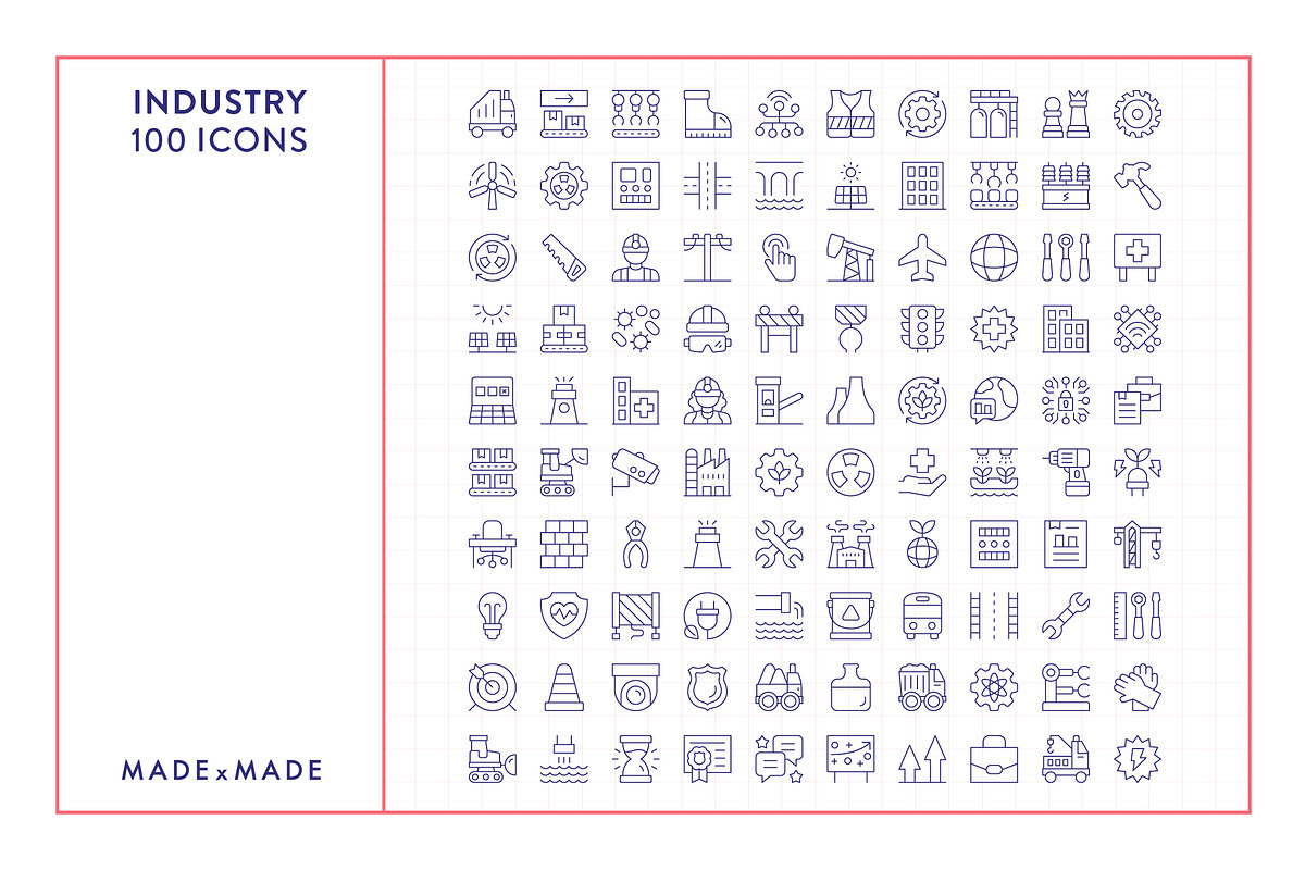 Industry Icons, an Outline Icon by Made by Made (Photo 5 of 7)