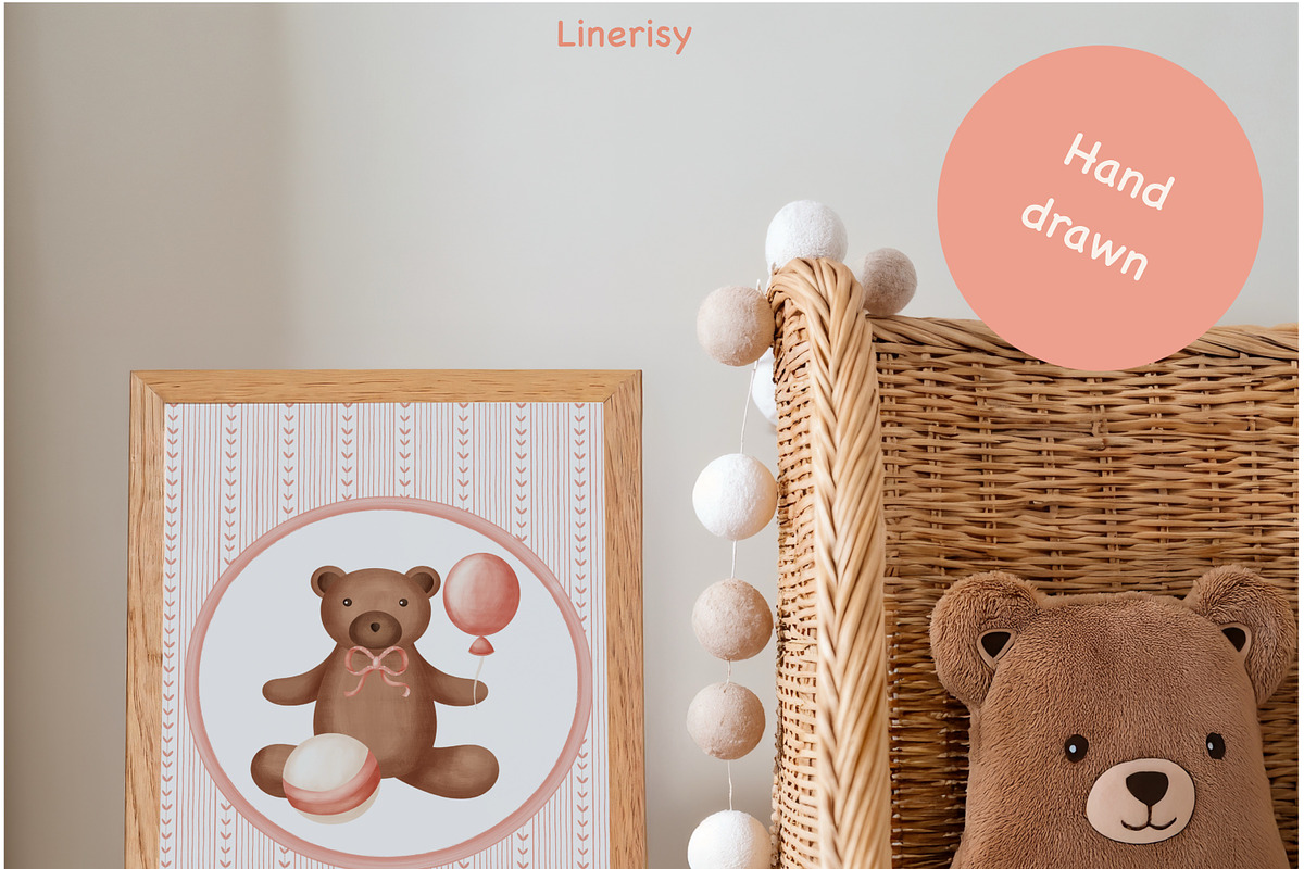 NEWBORN baby illustration & patterns, an Animal Illustration by Linerisyart (Photo 5 of 16)