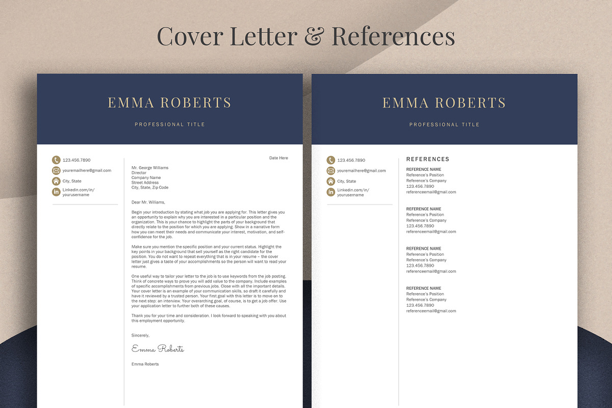 Executive Resume Cv Template, a Resume Template by Klamp Studio (Photo 5 of 10)