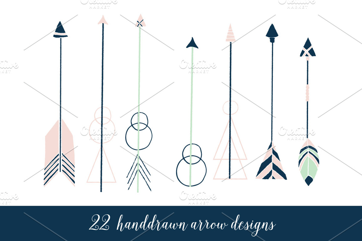 SALE Design Bundle Arrow & Feather preview 2
