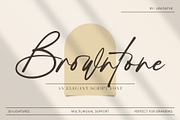 Browntone | Elegant Script, a Script Font by Lemonthe (Thumbnail 1 of 8)