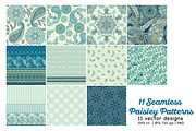 11 Paisley Seamless Patterns, a Pattern Graphic by Elen-Lane (Thumbnail 2 of 5)