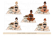 Summer Girls 8 clipart, a Person Illustration by Parinaz Wadia Design (Thumbnail 8 of 9)