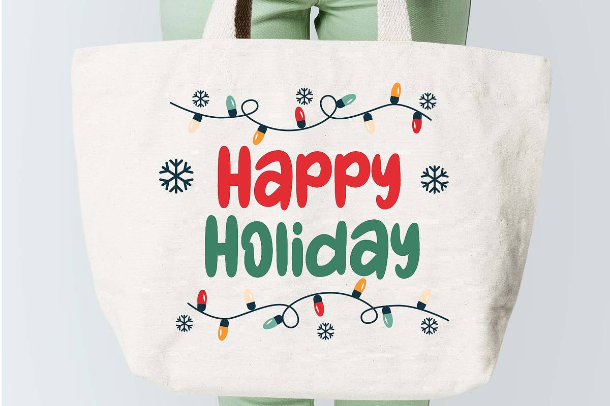 Christmas Holiday Font, a Handwritten Font by KengGraphic (Photo 6 of 11)