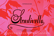 Stradivelle - Script Font, a Script Font by Lilithcollageart (Thumbnail 1 of 10)