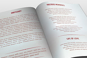 Selfie Funeral Program Template, a Brochure Template by loswl (Thumbnail 3 of 5)